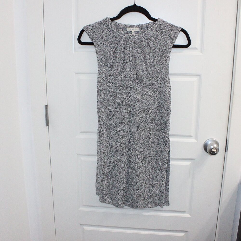 3/$30 Wilfred Aritzia Palmier Sleeveless Split Hem Long Tunic‎ Knit Sweater XS